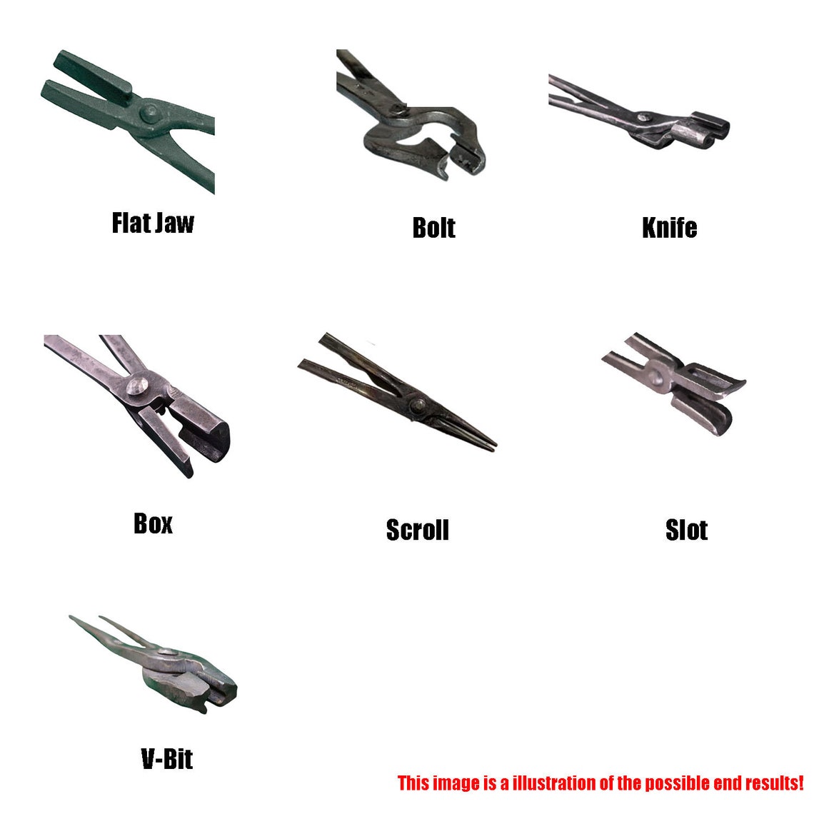 Blacksmith Tongs Blanks Set of 7 by Fasttongs Tong Etsy Canada