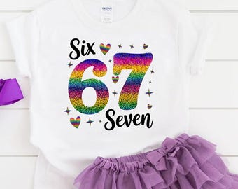 Six Seven Birthday Girl Shirt