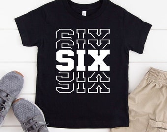 6th Birthday Boy Shirt