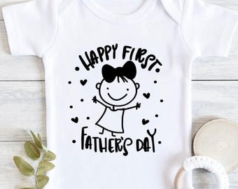 Daddy's First Father's Day baby bodysuit, 1st Father's Day Baby Bodysuit, New Dad Gifts, Newborn Father's Day outfit, 1st time dad