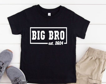 Big bro est. 2023 2024 shirt, Big brother announcement,  Big Brother Shirt, Promoted to big brother, Big Bro shirt