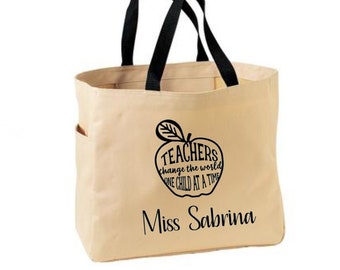Teacher Tote Bag - Personalized Teacher Gift Gift for Teacher - Custom Teacher bag - Custom gift for teacher - Teacher Gift