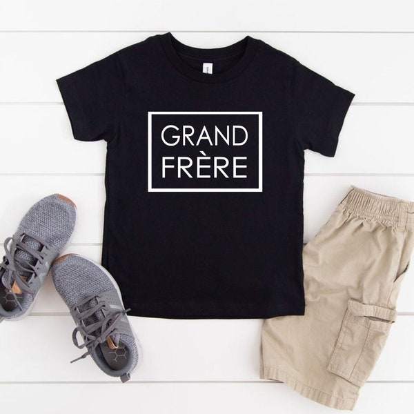 Grand Frere Shirt, Annonce de grossesse, Bientôt Grand Frere, Grand Frere Tshirt, Big Brother Shirt, Pregnancy announcement Brother  Shirt