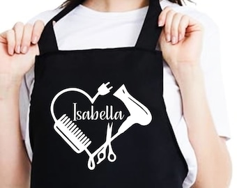 Hairdresser apron Stylist apron Custom hairdresser gift apron Beauty salon apron Beautician gift