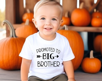 Promoted to Big Brother Shirt, Pregnancy Announcement, Big Brother T-Shirt, Baby Announcement, New Baby Announcement