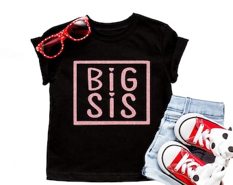 Big sister shirt, Big Sis Tshirt - Sister Shirts Pregnancy Announcement, Baby Announcement Shirt - Pregnancy announcement Sister Shirt