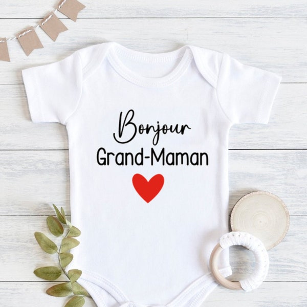 Grand-Maman Grand-Papa baby announcement / Pregnancy announcement / Grandparents announcement / Grand-Mère Grand Père Onesie®