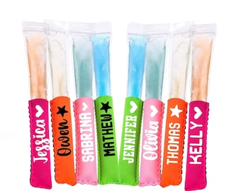 Personalized Neoprene Popsicle Holder: Kids Party Favor