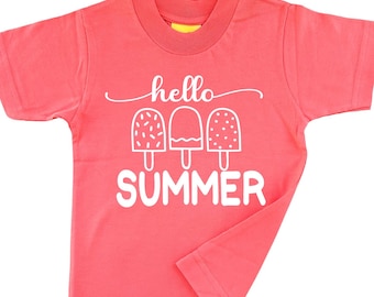 Hello Summer Popsicle Shirt – Pineapple girls shirt