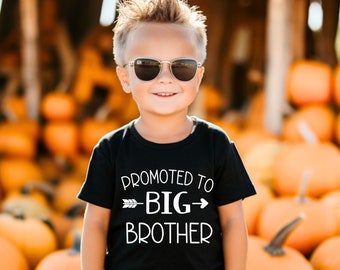 Promoted to Big Brother Shirt, Pregnancy Announcement, Big Brother T-Shirt, Baby Announcement, New Baby Announcement