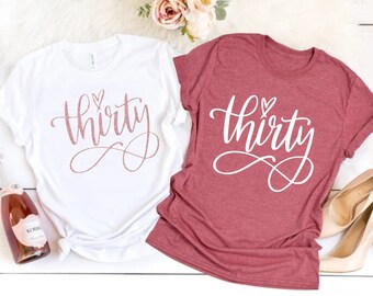 30th Birthday shirt  30th Birthday Gift, Hello 30 Shirt, 30th birthday, 1993 Shirt, Thirty AF