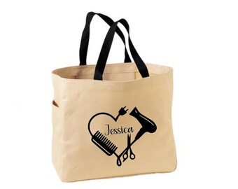 Custom hairdresser tote bag Personalized stylist bag, Hairdresser gift, Stylist gift, Hairdresser Gift bag