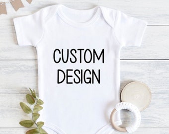 Custom baby bodysuit, Personalized baby bodysuit, Customized baby bodysuit, Custom baby clothing