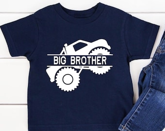 Big Brother Truck Shirt, Promoted Brother Shirt, Cute Brother T-Shirt, Sibling Shirt, Promoted brother shirt, Brotherhood