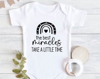 Rainbow baby, Miracle baby, Pregnancy announcement, Rainbow Baby, Pregnancy reveal, Babyshower gift