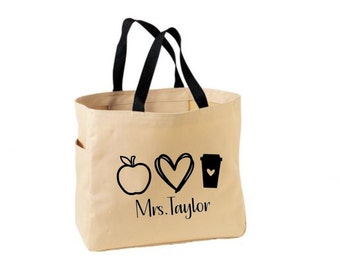 Sac fourre-tout pour professeur - Cadeau personnalisé pour professeur - Cadeau personnalisé pour professeur - Sac personnalisé pour professeur - Cadeau personnalisé pour professeur - Cadeau pour professeur