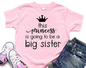 Pregnancy announcement shirt, Promoted to big sister, Big Sister shirt, Promoted sister, Going to be big sister shirt, baby announcement