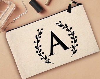 Cute Bridesmaids gifts, Custom bridesmaid cosmetic bag, Personalized makeup bag, Custom Makeup Bag,  Bridesmaids wedding favors
