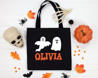 Custom Trick or Treat bag Personalized Halloween treat bag Trick or Treat Kids Bag