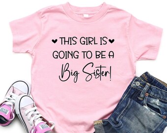 Pregnancy announcement shirt, Baby sister announcement, Big Sister shirt, Promoted sister, Going to be big sister shirt, baby announcement