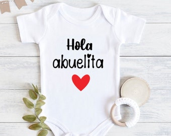 promoted grandparents, Spanish pregnancy baby announcement, Baby announcement Spanish, Grandparents pregnancy announcement
