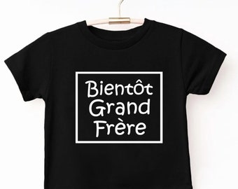 T-shirt Bientôt Grand Frère, T-shirt Grand Frère - T-shirt Grand Frère, T-shirt Brother - T-shirt faire-part de grossesse