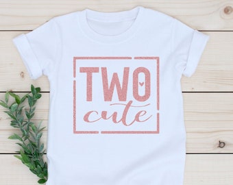 2nd Birthday Shirt - Second Birthday Shirt -Two Cute Shirt - Gift for 2nd Birthday - 2nd Birthday  -