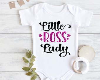 Little boss lady onesie / funny baby onesie / boss lady onesie / baby boss / gift for baby girl / cute baby onesie