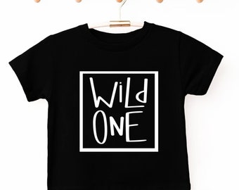 Wild ONE Unisex Shirt, One Year Old Birthday Shirt, 1st Birthday Shirt, First Birthday Outfit, Wild One, Gender neutral birthday baby