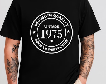 Men's 50th Birthday shirt, 50th Birthday Shirt for Men, 1975 t-shirt For Men, 50th Gifts Idea for Him, 1975 Gift Ideas