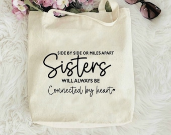 Gift for sister Sister tote bag Sister Quote Bag