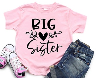 Big Sister shirt - Big Sis Tshirt - Sister Shirts Pregnancy Announcement - Baby Announcement Sister Shirt - Big Sis Shirt