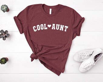 Aunt Shirt - Cool Aunt Shirt - Gift for Aunt - Aunt Tee - Aunt Gift - New Auntie Shirt - Auntie Reveal Shirt - Gift for Aunt - Aunt Life