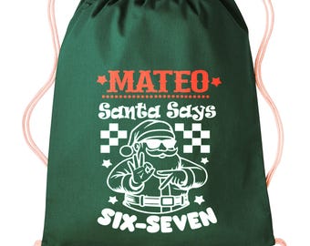 Kids Christmas bag - Funny Six Seven Gift Bag