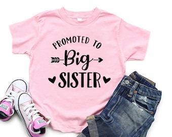 Promoted to big sister shirt - Big Sis Tshirt - Sister Shirts Pregnancy Announcement - Baby Announcement Sister Shirt - Big Sis Shirt