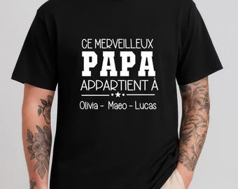 French dad shirt, French dad gift, Shirt for dad, Gift idea for french dad, Chemise personalisée pour papa, Cadeau personalisé pour papa