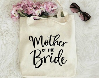 Mother of the bride tote bag, Wedding bag, Mother of the bride gift, Wedding mom gift, Bride mom gift, Wedding beach bag