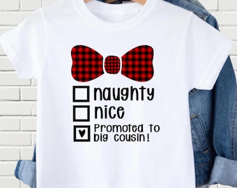 Promoted to cousin Christmas Pregnancy Announcement
