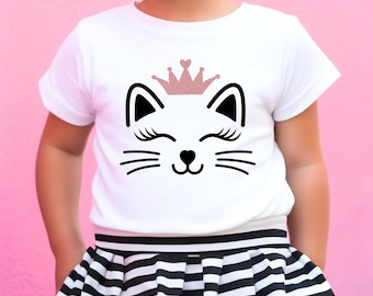 Cute cat face shirt, Kitty cat shirt, Cute cat face tshirt, Toddler cat shirt, Baby girl cat shirt