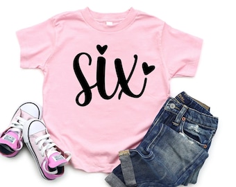 6th birthday shirt