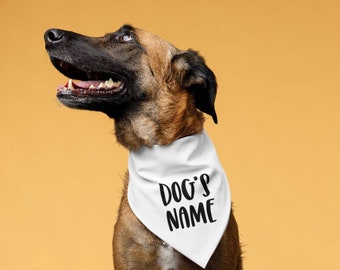 Bandana pour chien / Bandana avec nom personnalisé / Bandana pour chien de compagnie / Bandana pour chien personnalisé / Bandana avec nom de chien / cadeau personnalisé pour animal de compagnie / Bandanas personnalisés