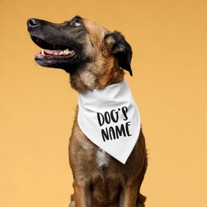 Dog bandana / Custom name bandana / Pet dog bandana / Personalized dog bandana / Dog Name Bandana / custom pet gift/ Custom Bandanas