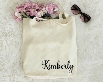Custom Tote Bag - Bag with Name - Custom Bags for Bridesmaid - Bridesmaids Customized Tote Bag - Wedding Favors Bags