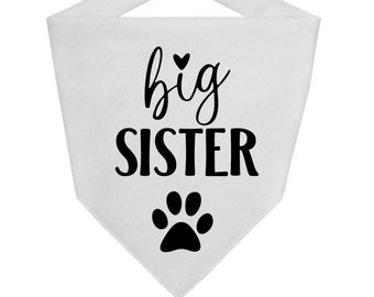 Big Sister Dog bandana - Baby announcement Bandana - Big Sister Bandana - Pregnancy announcement