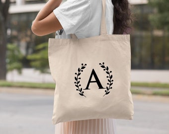 Custom Cotton Tote Bag, Personalized tote Bag, Custom Cotton Tote Bag Canvas, Monogram Cosmetic Bag, Personalized Cosmetic Bag
