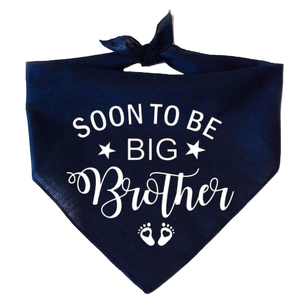 Soon to be Big Brother Dog bandana - Baby announcement Bandana - Big Brother Bandana - Pregnancy announcement