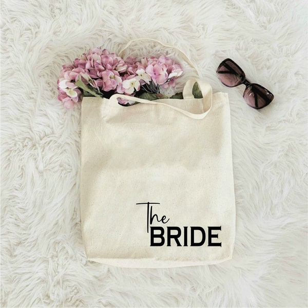 Personalized Bride Bag, Engagement gift, Bride Tote Bags, Wedding Gift, Bridal Shower Gift, Gift For Bride, Bridal Gift, Honeymoon Gift