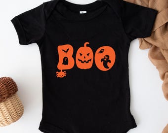 Funny Halloween baby bodysuit, Boo Baby outfit, Cute Boo Baby Romper, Spooky baby romper, Cute Halloween baby clothes
