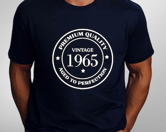 Vintage 60 birthday shirt, Men's 1965 birthday shirt, 1965 shirt, Any year birthday shirt, Mens birthday shirt