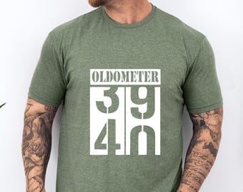 Men's 40th Birthday shirt - Funny Oldometer shirt